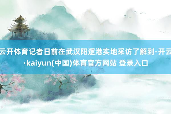 云开体育　　记者日前在武汉阳逻港实地采访了解到-开云·kaiyun(中国)体育官方网站 登录入口